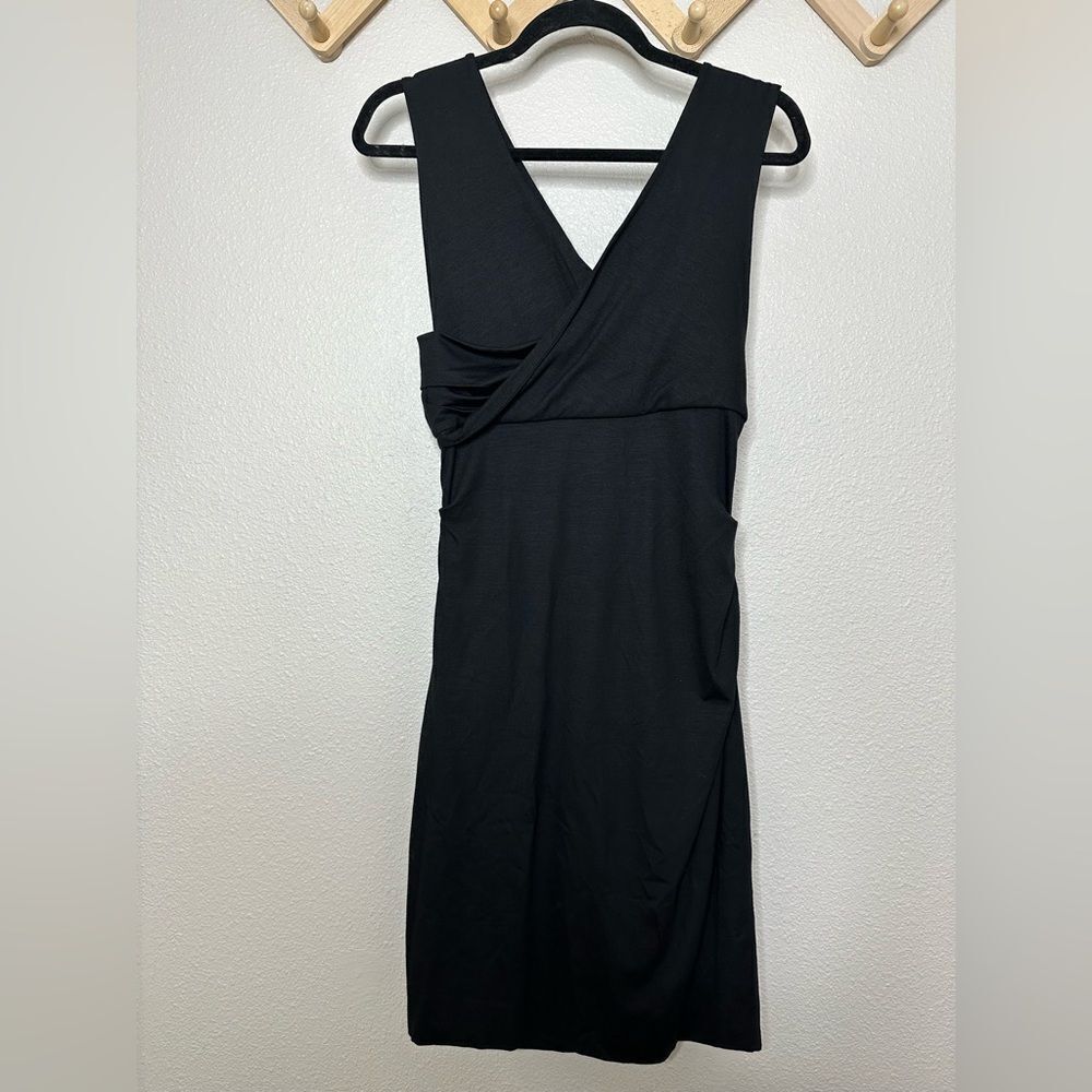DVF Diane von Furstenberg Parker jersey dress black Sz M - Picture 3 of 11